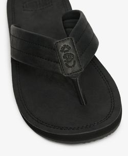 Chancla de dedo polipiel Superdry Black