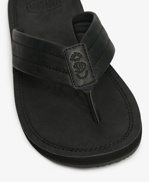Chancla de dedo polipiel Superdry Black