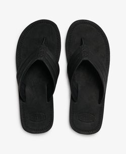 Chancla de dedo polipiel Superdry Black