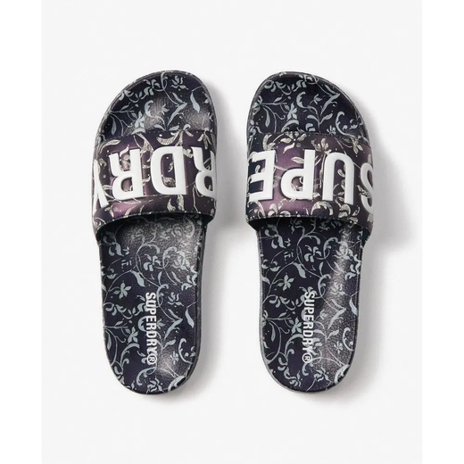 Chancla de pala con estampado hojas Superdry Gardenia