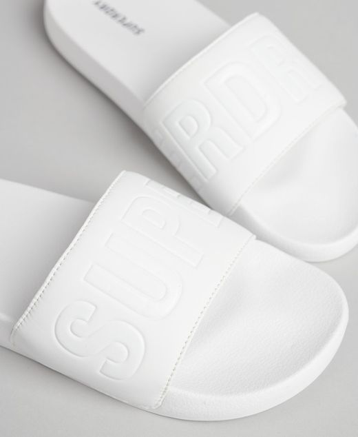 Chancla de pala con letras branding al tono Superdry Optic