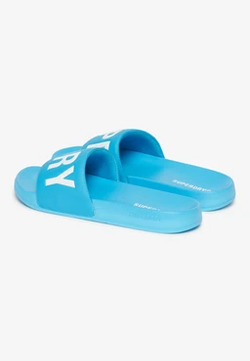 Chancla de pala con letras branding Superdry Blue