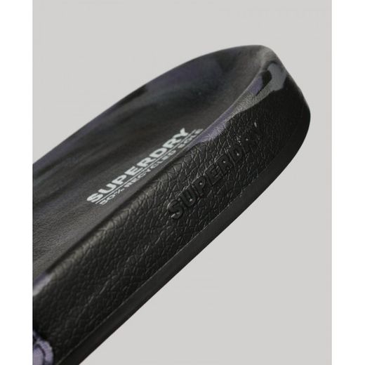 Chancla de pala con letras branding Superdry Dark Grey