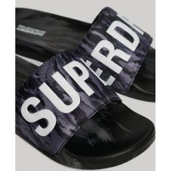 Chancla de pala con letras branding Superdry Dark Grey