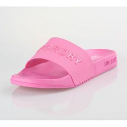 Chancla de pala con letras branding Superdry Pink