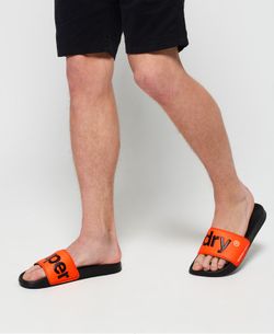 Chancleta combinada bicolor Superdry Black