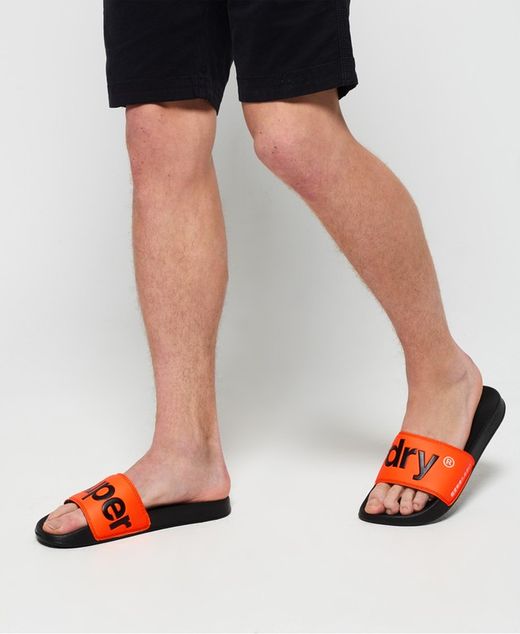 Chancleta combinada bicolor Superdry Black