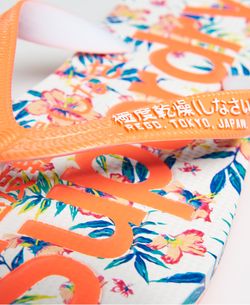 Superdry Optic Painted Floral Print Flip Flop