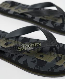 Chancleta de dedo con print camuflaje urban Superdry Black Camo