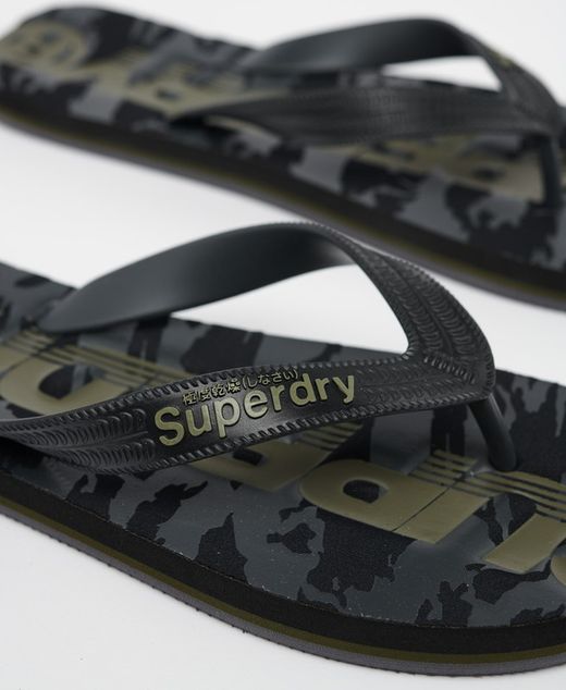 Chancleta de dedo con print camuflaje urban Superdry Black Camo