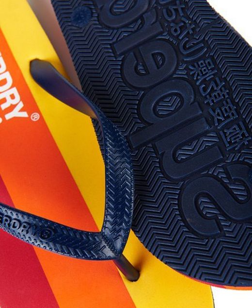 Chancleta de dedo tricolor Superdry Richest Navy