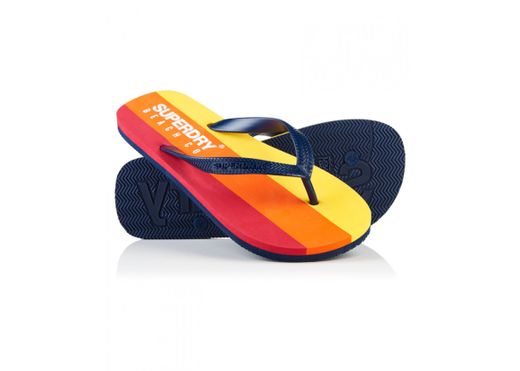 Chancleta de dedo tricolor Superdry Richest Navy