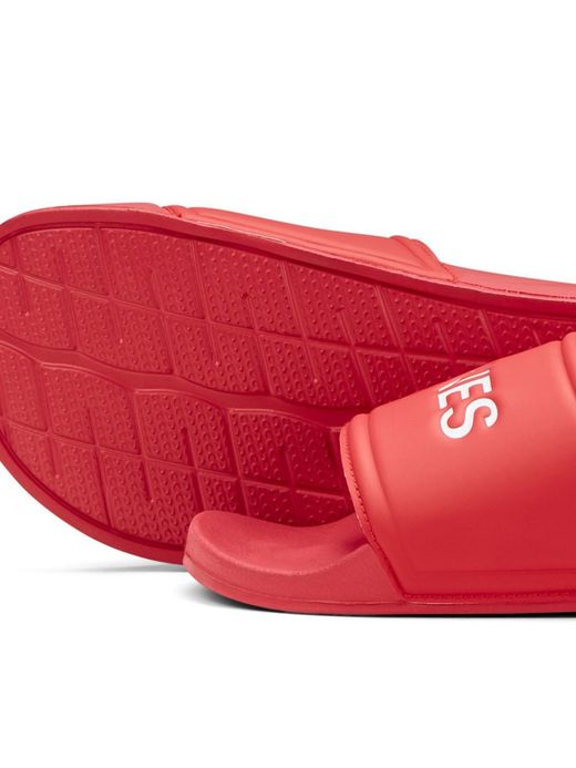 Chancleta piscina con letras branding Jack & Jones Barbados Cherry