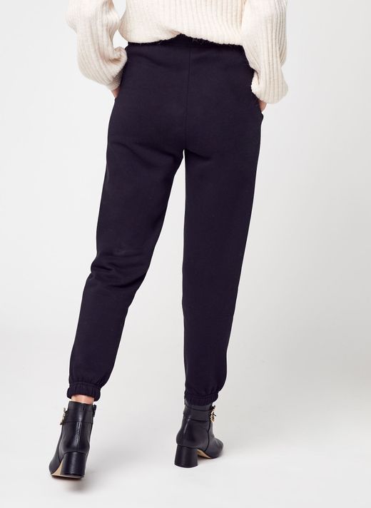 Chándal afelpado con cordón Pieces Black