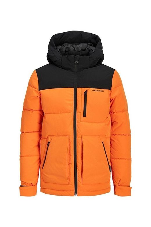 Chaqueta 2/4 alcochada con capucha combinada Jack & Jones Orange