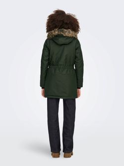 Chaqueta 2/4 con capucha con pelo Only Rosin