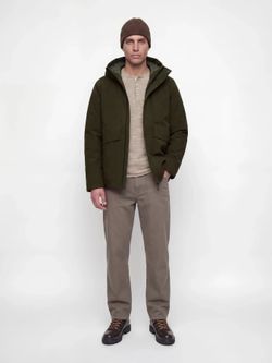 Chaqueta 2/4 con capucha Jack & Jones Forest Night