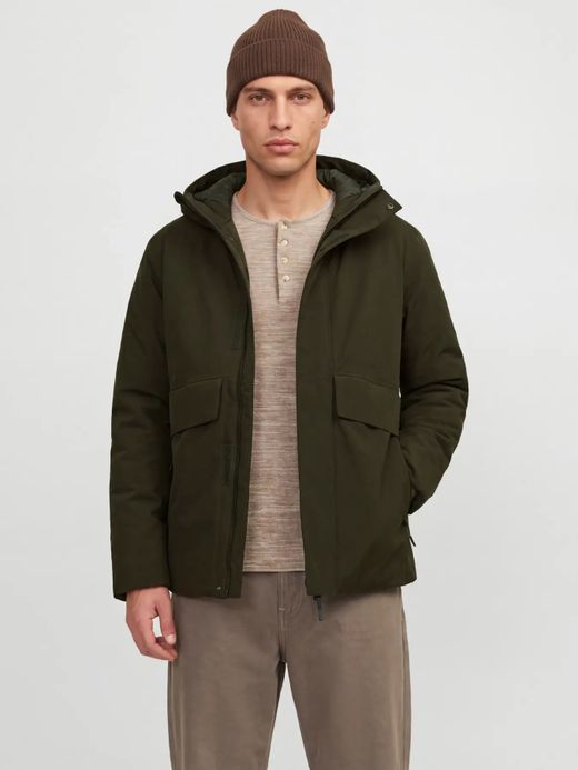 Chaqueta 2/4 con capucha Jack & Jones Forest Night
