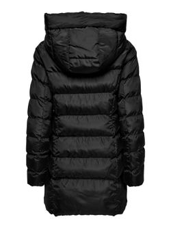 Chaqueta 3/4 alcochada con capucha Only Black