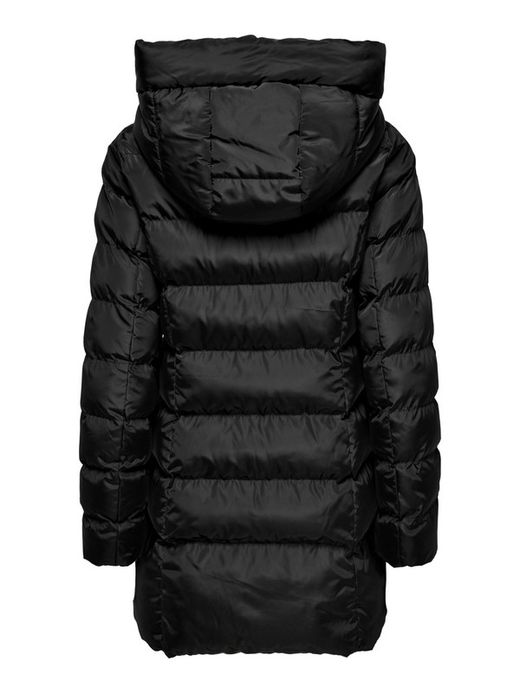 Chaqueta 3/4 alcochada con capucha Only Black