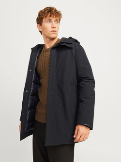 Chaqueta 3/4 con capuccha Jack & Jones Black