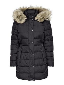 Chaqueta 3/4 con capucha con pelo Only Phantom