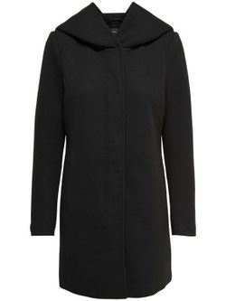 Solo giacca nera con cappuccio 3/4