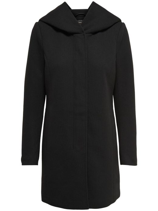 Solo giacca nera con cappuccio 3/4