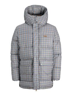 Chaqueta 3/4 con estampado pata de gallo Jack & Jones Cloud Dancer