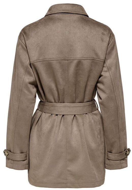 Chaqueta 3/4 efecto ante Only Walnut