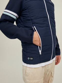 Chaqueta alcochada combinada con capucha Jack & Jones Navy Blazer