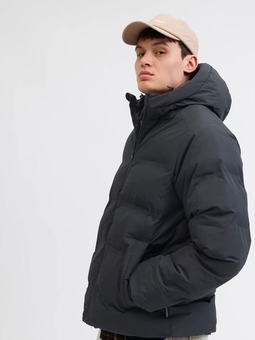 Chaqueta alcochada con capucha Jack & Jones Black