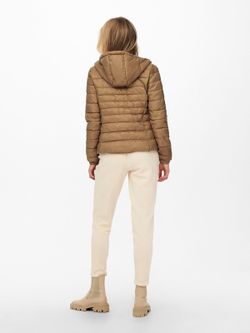 Chaqueta alcochada con capucha lisa Only Toasted Coconut