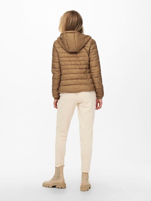 Chaqueta alcochada con capucha lisa Only Toasted Coconut