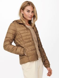 Chaqueta alcochada con capucha lisa Only Toasted Coconut