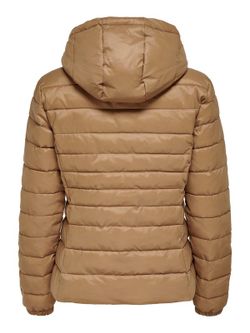 Chaqueta alcochada con capucha lisa Only Toasted Coconut