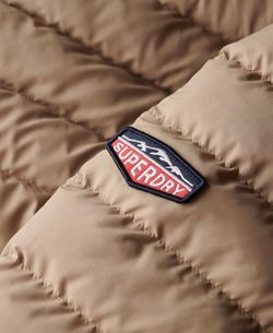 Chaqueta alcochada con capucha Superdry Beige