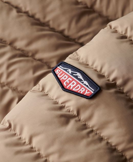 Chaqueta alcochada con capucha Superdry Beige