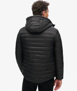 Chaqueta alcochada con capucha Superdry Black