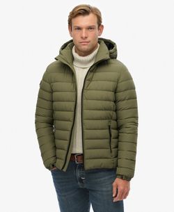 Chaqueta alcochada con capucha Superdry Olive Night