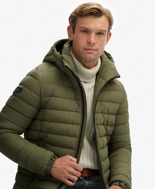 Chaqueta alcochada con capucha Superdry Olive Night