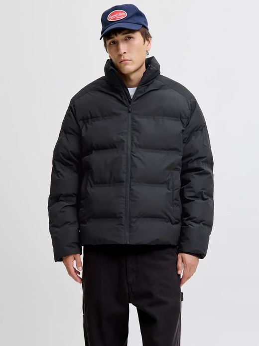 Chaqueta alcochada con cremallera Jack & Jones Black