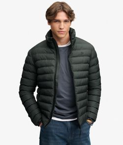 Chaqueta alcochada con micro pata de gallo Superdry Olive Night