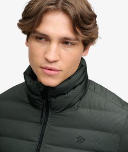 Chaqueta alcochada con micro pata de gallo Superdry Olive Night