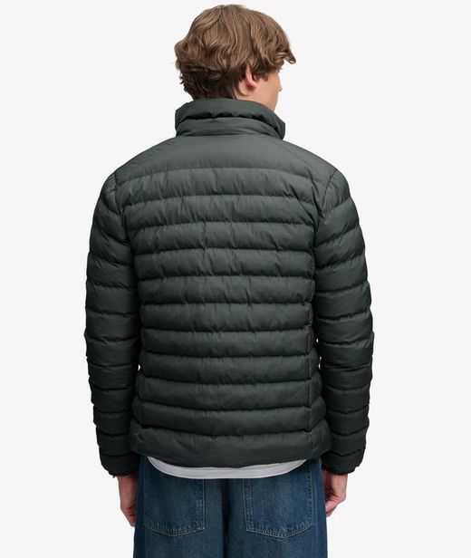Chaqueta alcochada con micro pata de gallo Superdry Olive Night