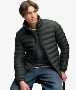 Chaqueta alcochada con micro pata de gallo Superdry Olive Night