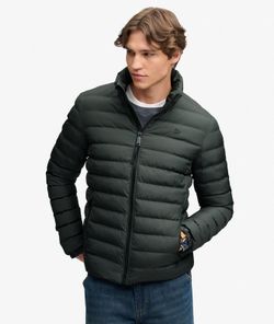 Chaqueta alcochada con micro pata de gallo Superdry Olive Night