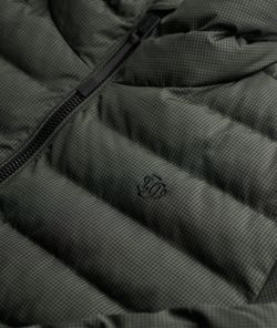 Chaqueta alcochada con micro pata de gallo Superdry Olive Night