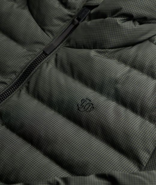 Chaqueta alcochada con micro pata de gallo Superdry Olive Night