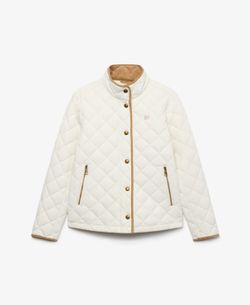 Chaqueta alcochada con rombo repunteado Superdry Off White